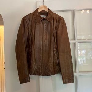 Rene Lezard genuine leather motorcycle jacket